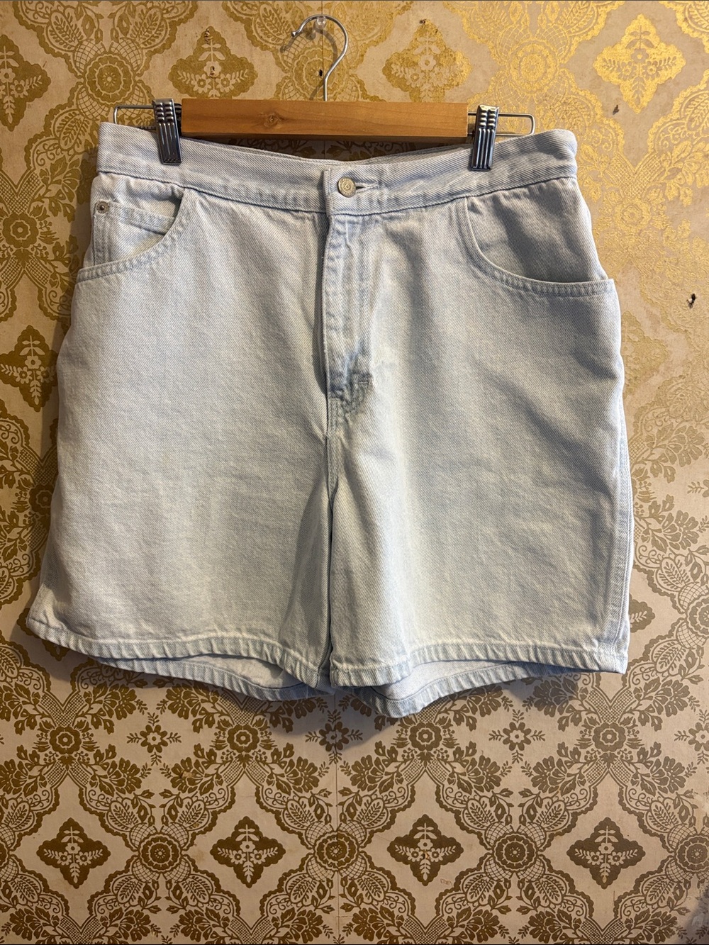 Gitano Light Blue High-Rise Denim Shorts